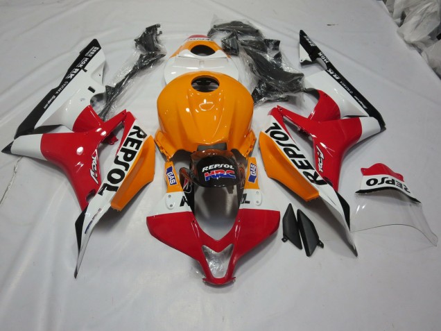 Naranja Claro & Blanco Repsol 07-08 Honda CBR600RR Carenado Naranja Claro & Blanco Repsol 07-08 Honda CBR600RR Carenado
