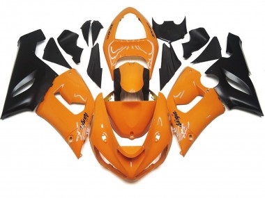Naranja Claro & Negro 05-06 Kawasaki ZX6R Carenado