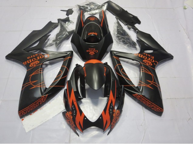 Naranja Mate 06-07 Suzuki GSXR 600-750 Carenado Naranja Mate 06-07 Suzuki GSXR 600-750 Carenado