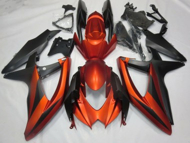 Naranja Mate Quemado 08-10 Suzuki GSXR 600-750 Carenado