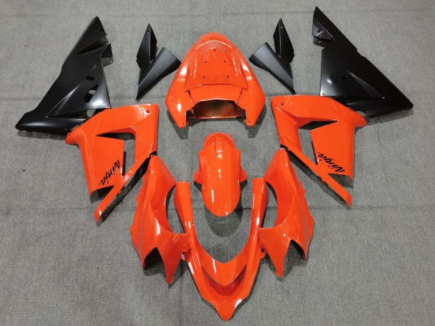 Naranja Negro 04-05 Kawasaki ZX10R Carenado Naranja Negro 04-05 Kawasaki ZX10R Carenado