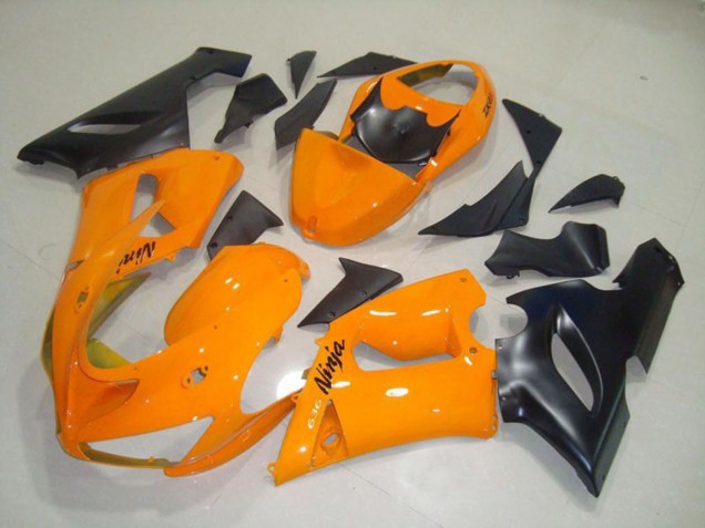 Naranja Negro 05-06 Kawasaki ZX6R Carenado Naranja Negro 05-06 Kawasaki ZX6R Carenado