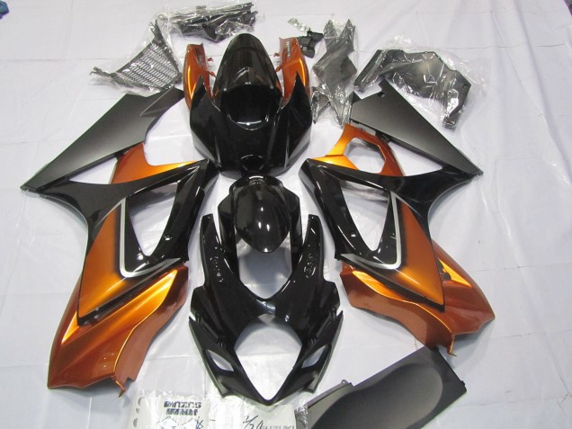 Naranja & Negro 07-08 Suzuki GSXR 1000 Carenado Naranja & Negro 07-08 Suzuki GSXR 1000 Carenado