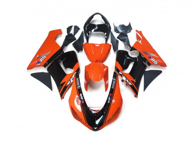 Naranja & Negro Elf 05-06 Kawasaki ZX6R Carenado Naranja & Negro Elf 05-06 Kawasaki ZX6R Carenado