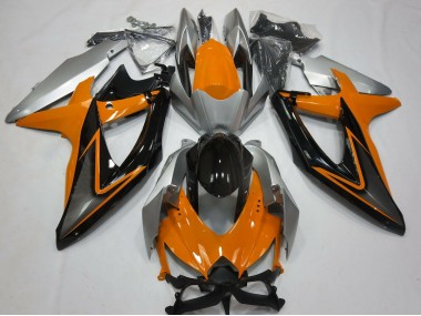 Naranja & Plata 08-10 Suzuki GSXR 600-750 Carenado