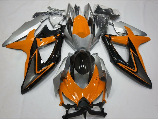 Naranja & Plata 08-10 Suzuki GSXR 600-750 Carenado Naranja & Plata 08-10 Suzuki GSXR 600-750 Carenado