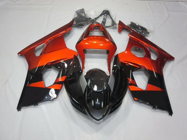 Naranja Quemado & Negro 03-04 Suzuki GSXR 1000 Carenado Naranja Quemado & Negro 03-04 Suzuki GSXR 1000 Carenado