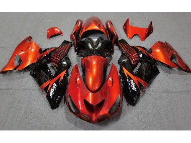 Naranja Quemado Negro 06-11 Kawasaki ZX14R Carenado