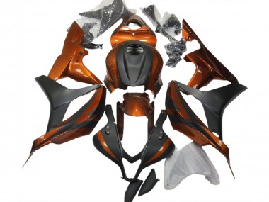 Naranja Quemado & Negro Mate 07-08 Honda CBR600RR Carenado