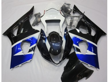 Negro Azul & Blanco 03-04 Suzuki GSXR 1000 Carenado