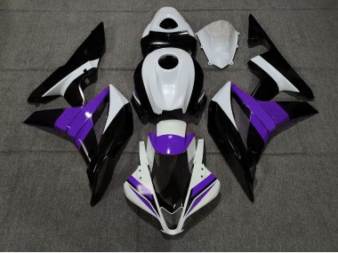 Negro Blanco & Púrpura 07-08 Honda CBR600RR Carenado