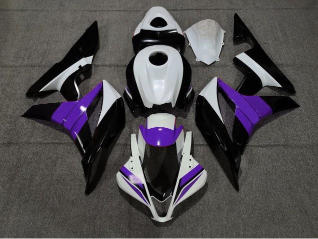 Negro Blanco & Púrpura 07-08 Honda CBR600RR Carenado Negro Blanco & Púrpura 07-08 Honda CBR600RR Carenado