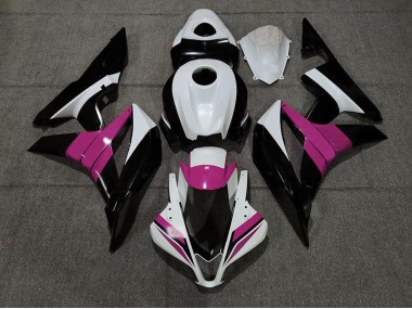 Negro Blanco & Rosa 07-08 Honda CBR600RR Carenado