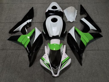 Negro Blanco & Verde 07-08 Honda CBR600RR Carenado