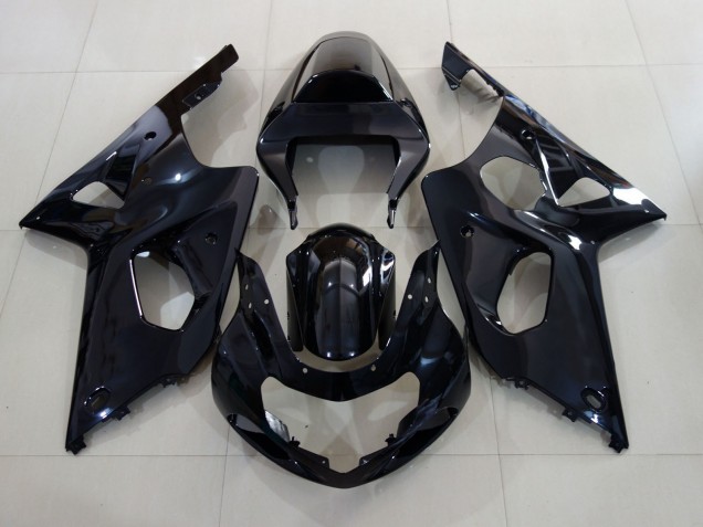 Negro Brillante 00-02 Suzuki GSXR 1000 Carenado Negro Brillante 00-02 Suzuki GSXR 1000 Carenado