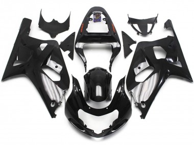 Negro Brillante 01-03 Suzuki GSXR 600-750 Carenado