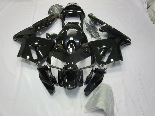 Negro Brillante 03-04 Honda CBR600RR Carenado Negro Brillante 03-04 Honda CBR600RR Carenado