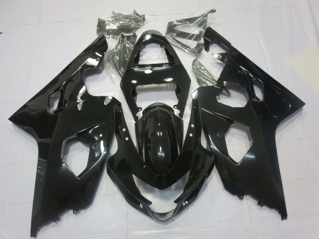 Negro Brillante 04-05 Suzuki GSXR 600-750 Carenado Negro Brillante 04-05 Suzuki GSXR 600-750 Carenado
