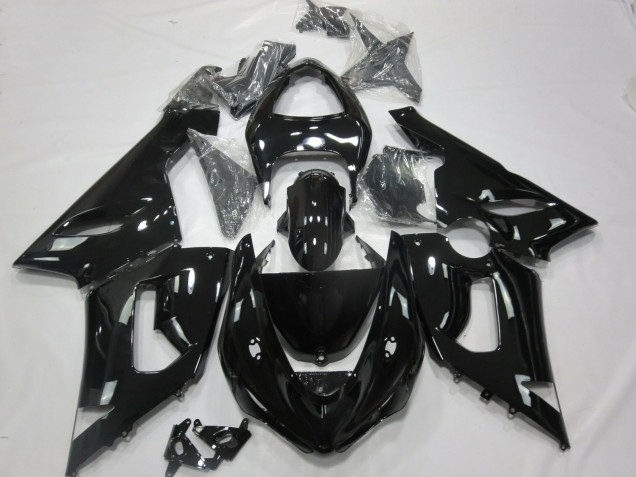 Negro Brillante 05-06 Kawasaki ZX6R Carenado Negro Brillante 05-06 Kawasaki ZX6R Carenado