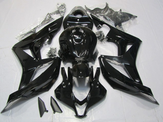 Negro Brillante 07-08 Honda CBR600RR Carenado Negro Brillante 07-08 Honda CBR600RR Carenado