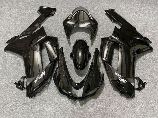 Negro Brillante 07-08 Kawasaki ZX6R Carenado Negro Brillante 07-08 Kawasaki ZX6R Carenado