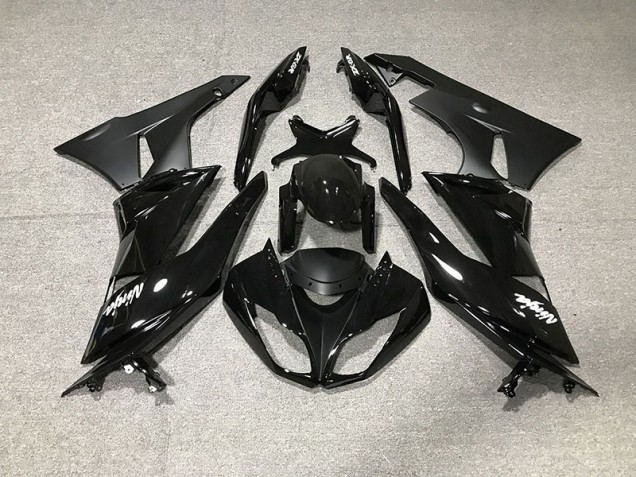 Negro Brillante 09-12 Kawasaki ZX6R Carenado Negro Brillante 09-12 Kawasaki ZX6R Carenado