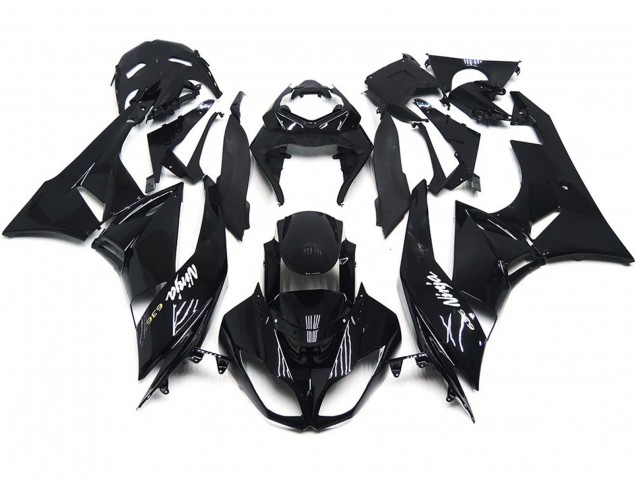 Negro Brillante 09-12 Kawasaki ZX6R Carenado
