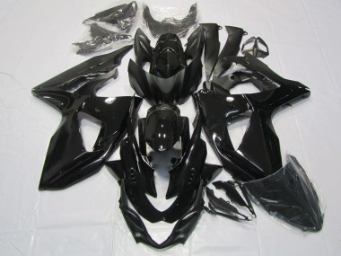 Negro Brillante 09-16 Suzuki GSXR 1000 Carenado