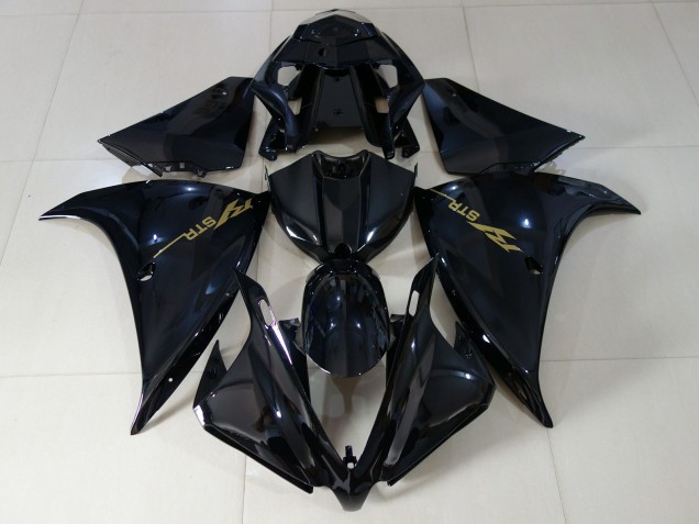 Negro Brillante 12-14 Yamaha R1 Carenado Negro Brillante 12-14 Yamaha R1 Carenado