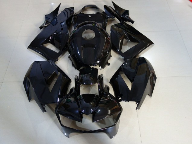 Negro Brillante 13-23 Honda CBR600RR Carenado Negro Brillante 13-23 Honda CBR600RR Carenado