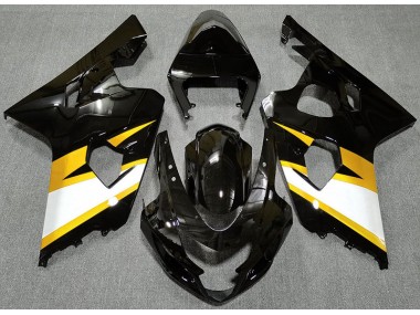 Negro Brillante & Amarillo 04-05 Suzuki GSXR 600-750 Carenado