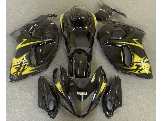 Negro Brillante & Amarillo 08-20 Suzuki GSXR 1300 Carenado Negro Brillante & Amarillo 08-20 Suzuki GSXR 1300 Carenado