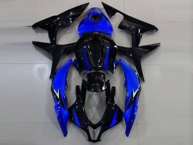 Negro Brillante & Azul 07-08 Honda CBR600RR Carenado