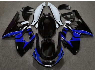 Negro Brillante Azul & Blanco 98-07 Yamaha YZF600 Carenado