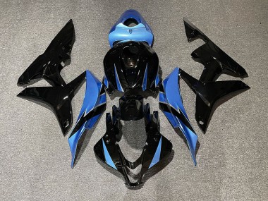 Negro Brillante & Azul Claro 07-08 Honda CBR600RR Carenado