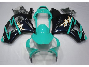Negro Brillante & Cian 02-03 Honda CBR954RR Carenado