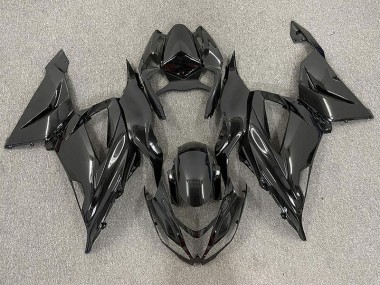 Negro Brillante Liso 13-18 Kawasaki ZX6R Carenado