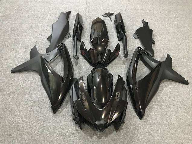 Negro Brillante/Mate 08-10 Suzuki GSXR 600-750 Carenado Negro Brillante/Mate 08-10 Suzuki GSXR 600-750 Carenado