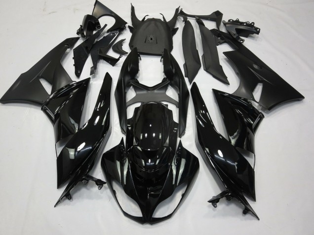Negro Brillante Mate 09-12 Kawasaki ZX6R Carenado Negro Brillante Mate 09-12 Kawasaki ZX6R Carenado