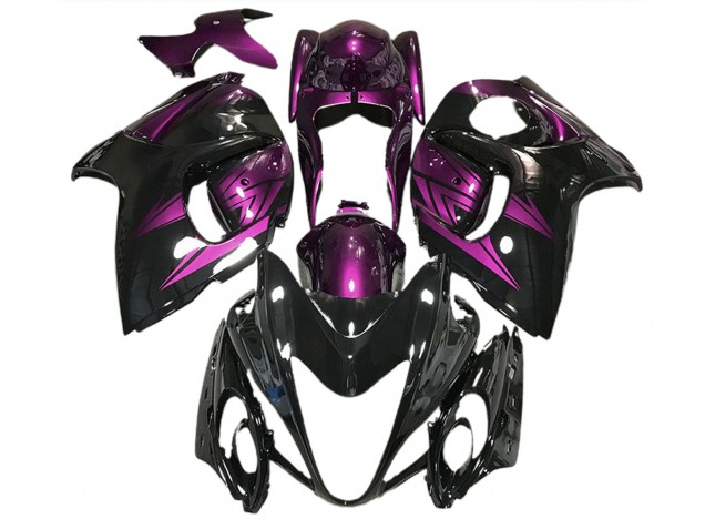 Negro Brillante & Morado Intenso 08-20 Suzuki GSXR 1300 Carenado Negro Brillante & Morado Intenso 08-20 Suzuki GSXR 1300 Carenado