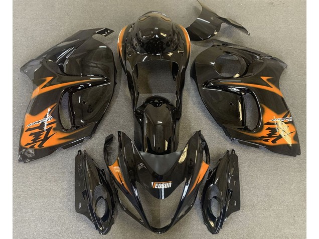 Negro Brillante & Naranja 08-20 Suzuki GSXR 1300 Carenado Negro Brillante & Naranja 08-20 Suzuki GSXR 1300 Carenado