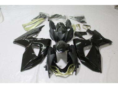 Negro Brillante Plata Mate 09-16 Suzuki GSXR 1000 Carenado