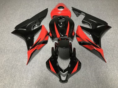 Negro Brillante & Rojo 07-08 Honda CBR600RR Carenado