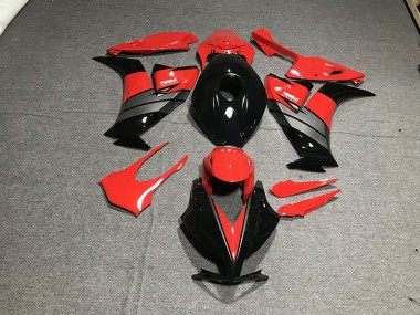 Negro Brillante Rojo / Gris 12-16 Honda CBR1000RR Carenado