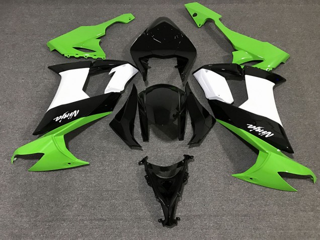 Negro Brillante & Verde 08-10 Kawasaki ZX10R Carenado Negro Brillante & Verde 08-10 Kawasaki ZX10R Carenado