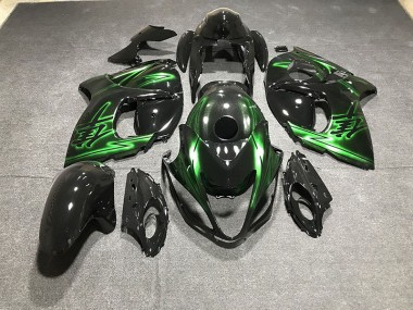 Negro Brillante & Verde 08-20 Suzuki GSXR 1300 Carenado