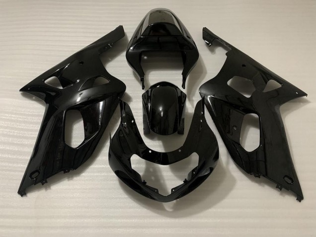 Negro Brillo 01-03 Suzuki GSXR 600-750 Carenado Negro Brillo 01-03 Suzuki GSXR 600-750 Carenado