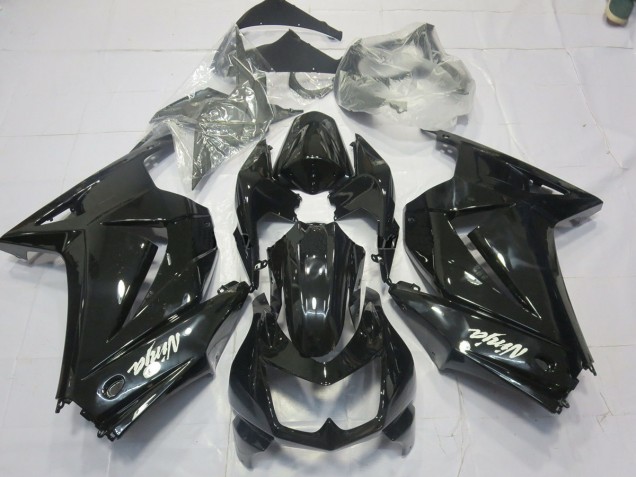 Negro Brillo 08-12 Kawasaki Ninja 250 Carenado Negro Brillo 08-12 Kawasaki Ninja 250 Carenado