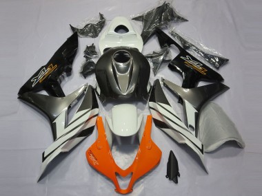 Negro Gris & Naranja 07-08 Honda CBR600RR Carenado