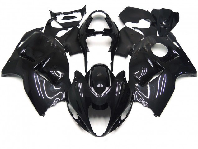Negro Liso Brillante 97-07 Suzuki GSXR 1300 Carenado Negro Liso Brillante 97-07 Suzuki GSXR 1300 Carenado